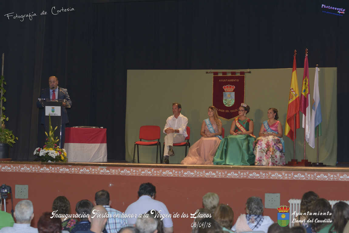Inauguración de las Fiestas en honor a la Virgen de los Llanos