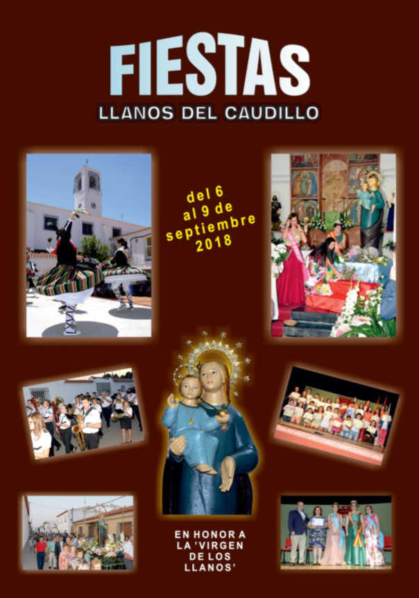 Programa fiestas septiembre 2018 Programa fiestas septiembre 2018 Llanos del Caudillo